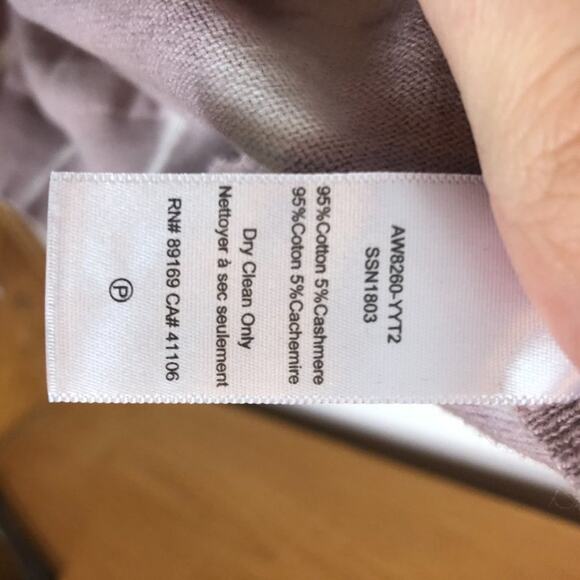 ATM Sunset Pink Tie Dye Cashmere Crew Neck Sweater M - Picture 5 of 6